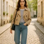 ترنچ کت یقه ایستاده