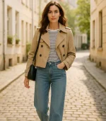 ترنچ کت کتان مونیکا - Image 2